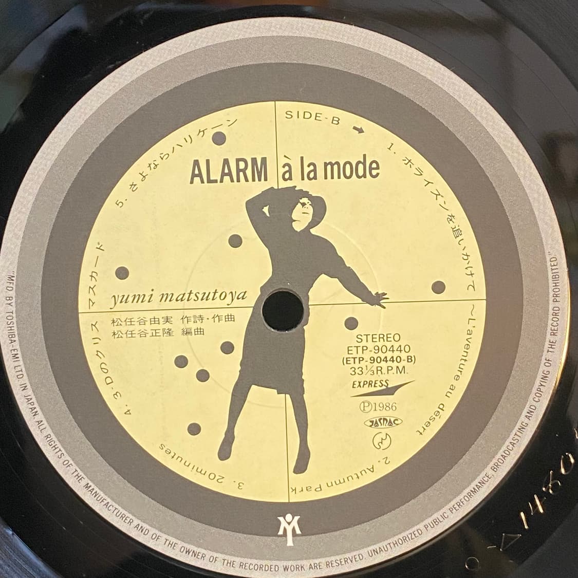 (LP) Yumi Matsutoya -Alarm A La Mode 상품이미지5