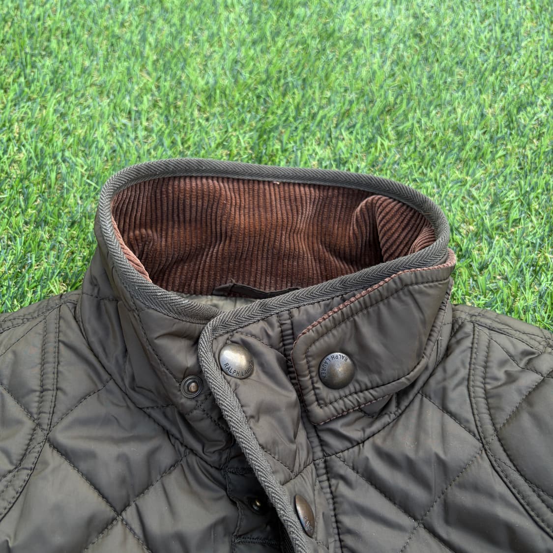 XL)폴로 랄프로렌 카키 퀄팅 투웨이 자켓 상품이미지3