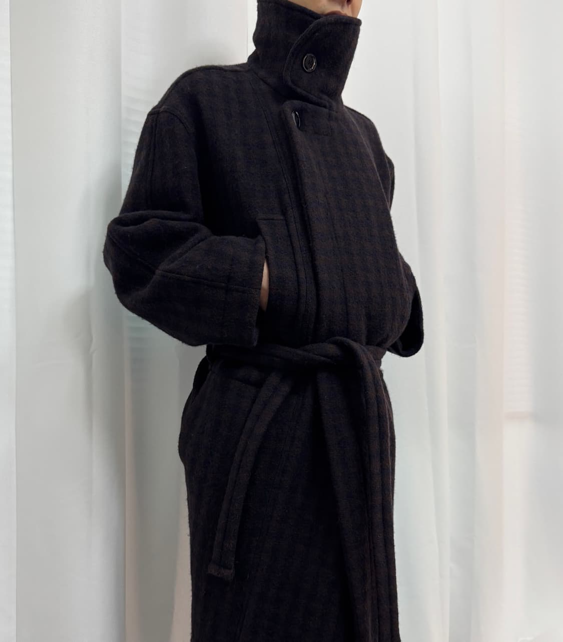 르메르 Wool Check Bathrobe Coat 상품이미지1