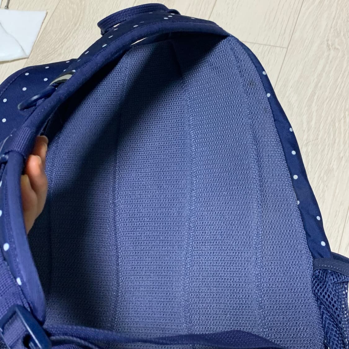 콜맨 네이비 도트 백팩 | 가방 일본 빈티지 하구미 모리걸 y 상품이미지3
