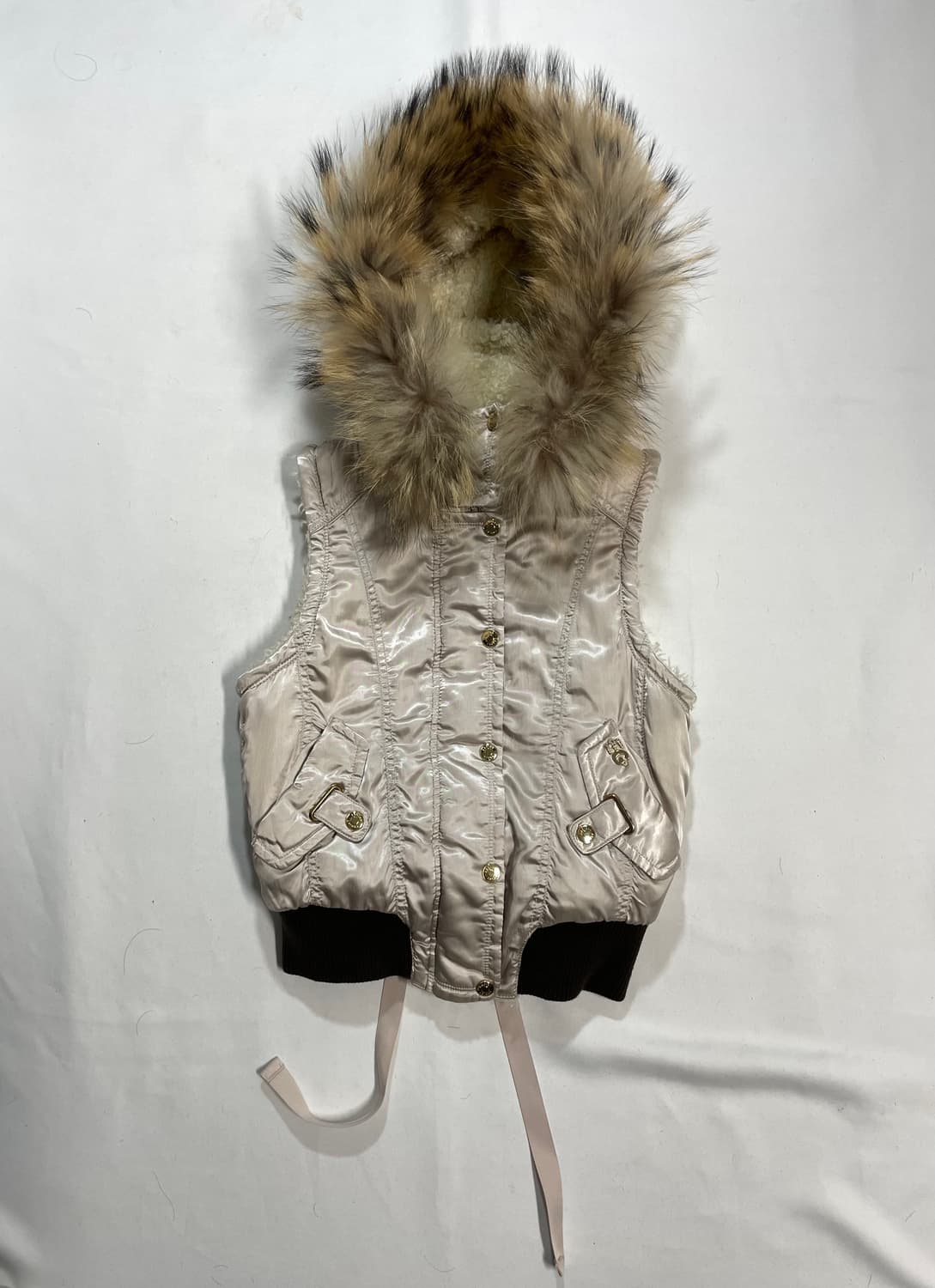 y2k 라쿤 울프죠 새틴 봄버 베스트 상품이미지1