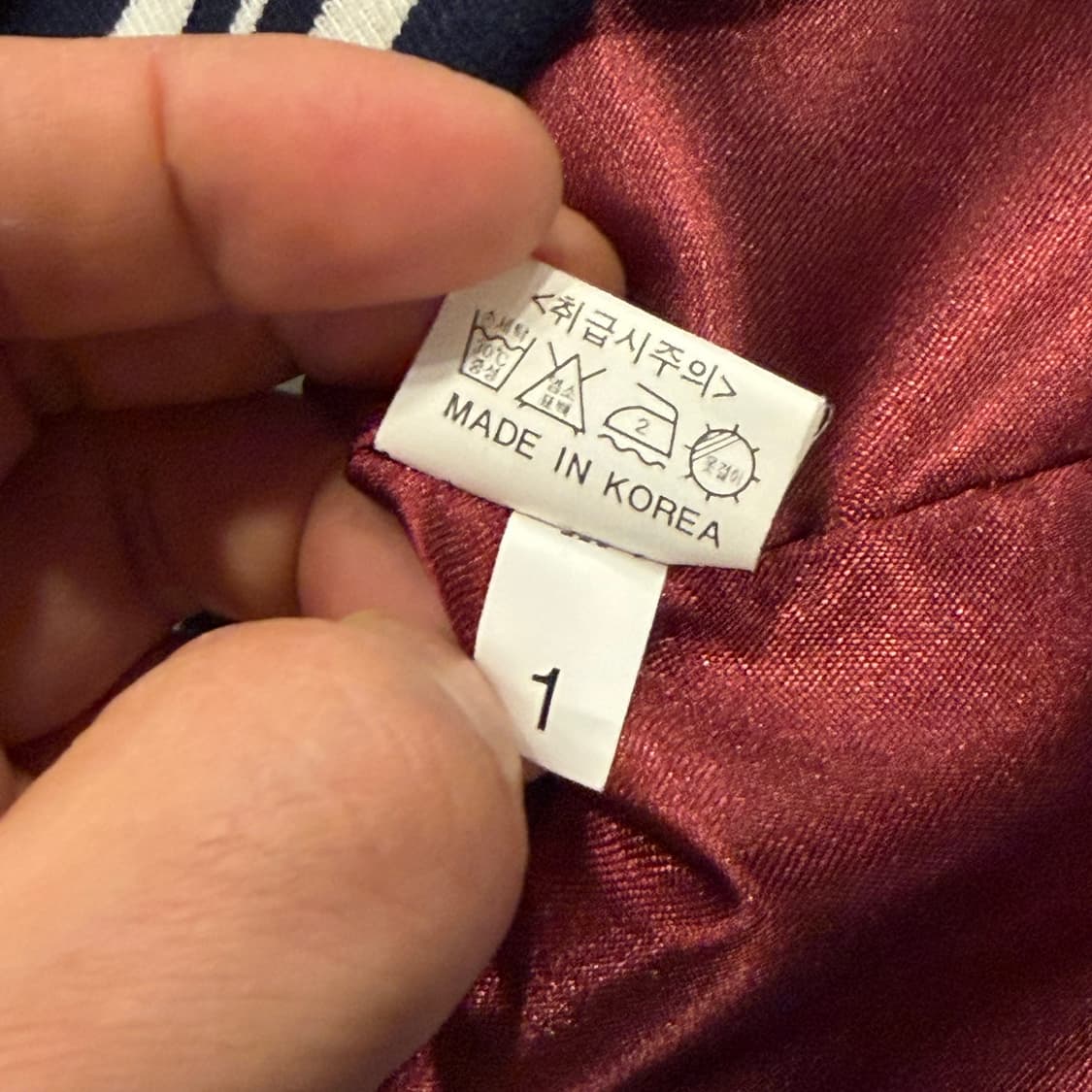 [48] SHINE 자수 스카쟌 네이비 화이트 C127 상품이미지5