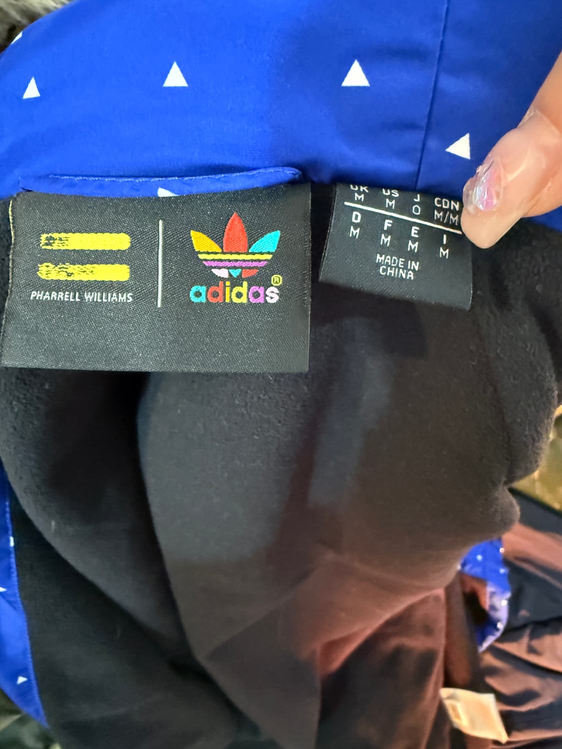 퍼럴x아디다스 오버핏 바람막이 점퍼 M 상품이미지7