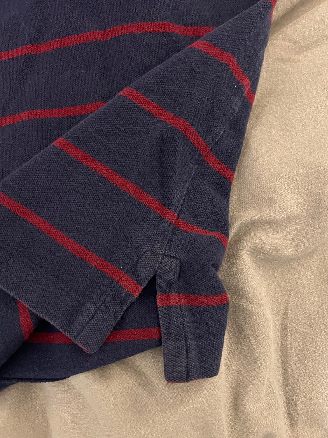 폴로 랄프로렌 줄무늬 반팔 카라티 M 상품이미지4