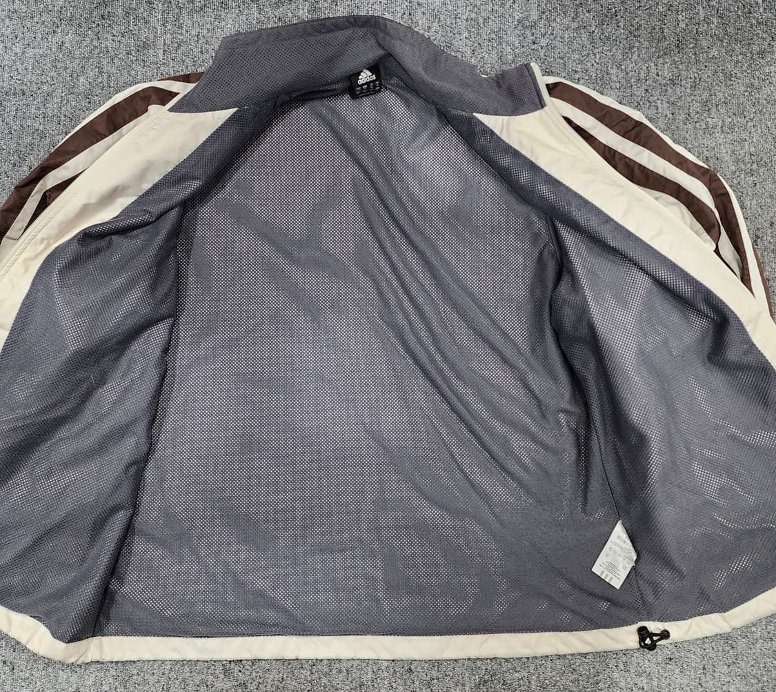 아디다스 빈티지 올드스쿨 코코아 윈드브레이커 바람막이 USA M 상품이미지3