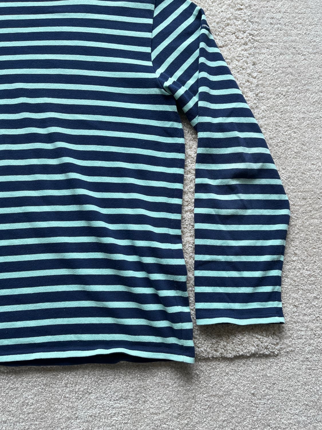 세인트제임스 네이비/민트 보더 티셔츠 (105) 상품이미지4