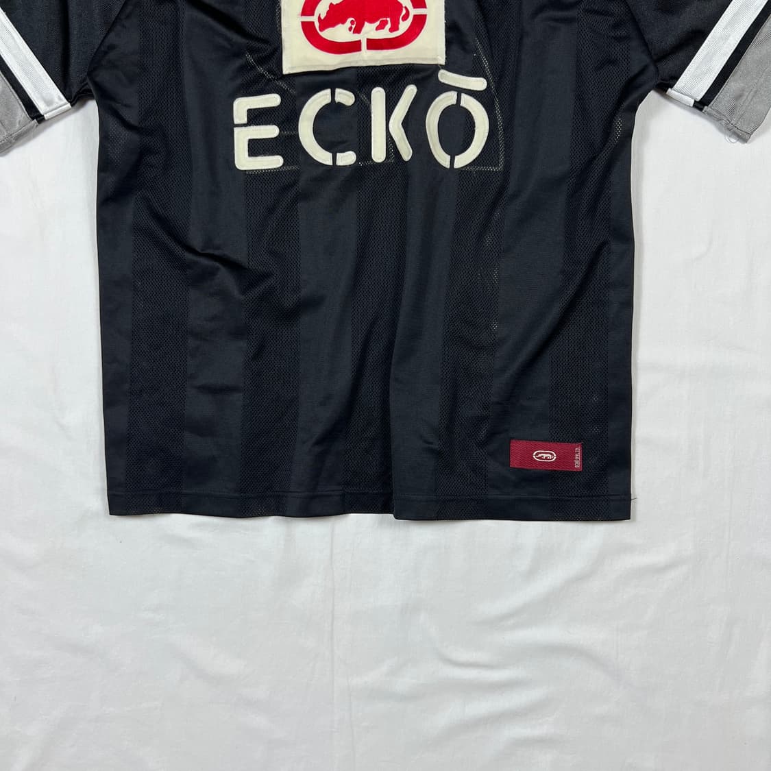 90’s 에코언리미티드 ecko unltd 로고 반팔 메쉬져지 상품이미지5