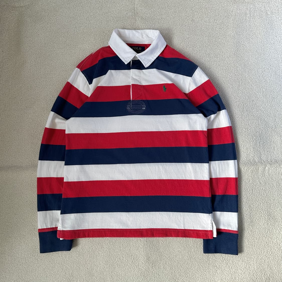 폴로 랄프 로렌 스트라이프 럭비 카라티 상품이미지2