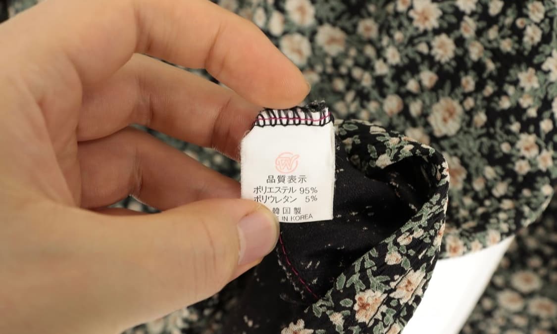 꽃무늬 빈티지 9부 티셔츠 상품이미지5