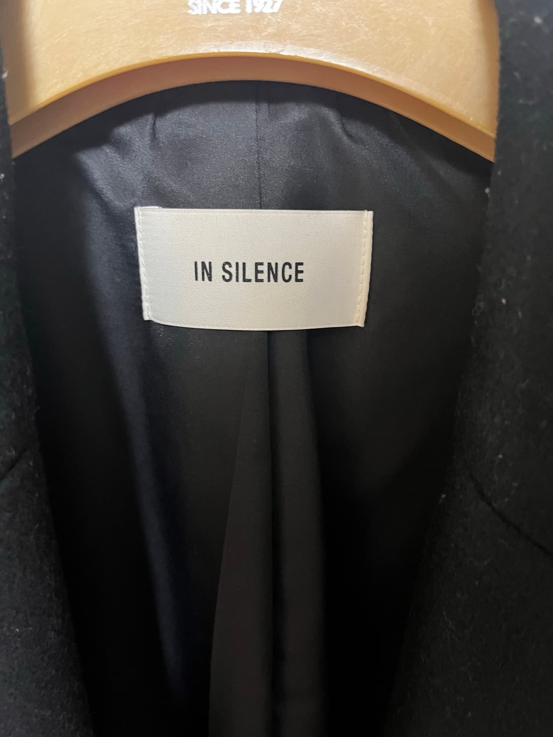 인사일런스 블랙 싱글 코트 [L] 상품이미지5