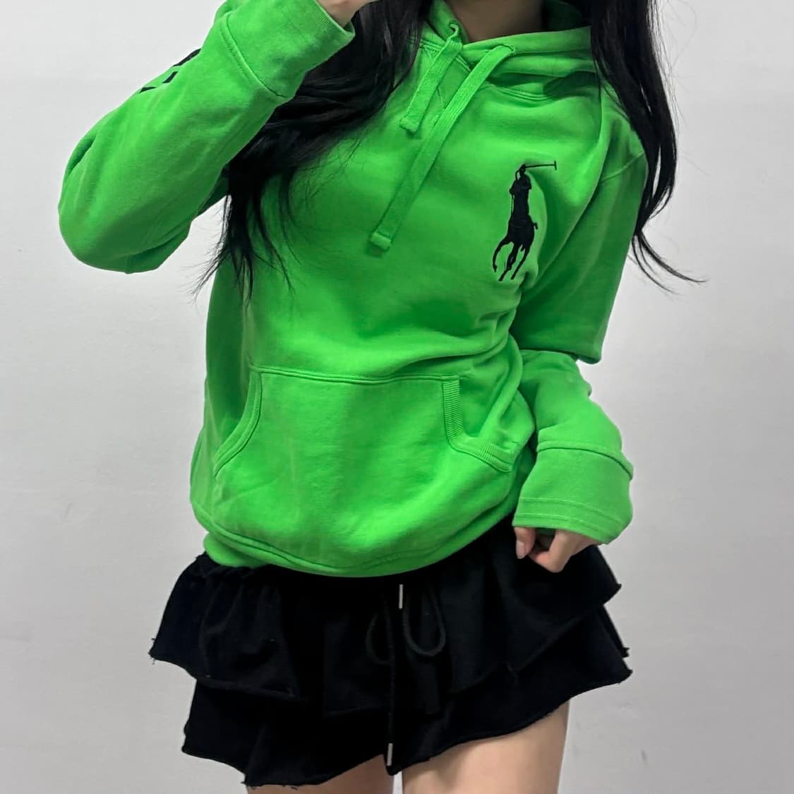 폴로 랄프로렌 빅포니 러블리힙 걸즈 스웻 셔츠 후드티(S) 상품이미지3