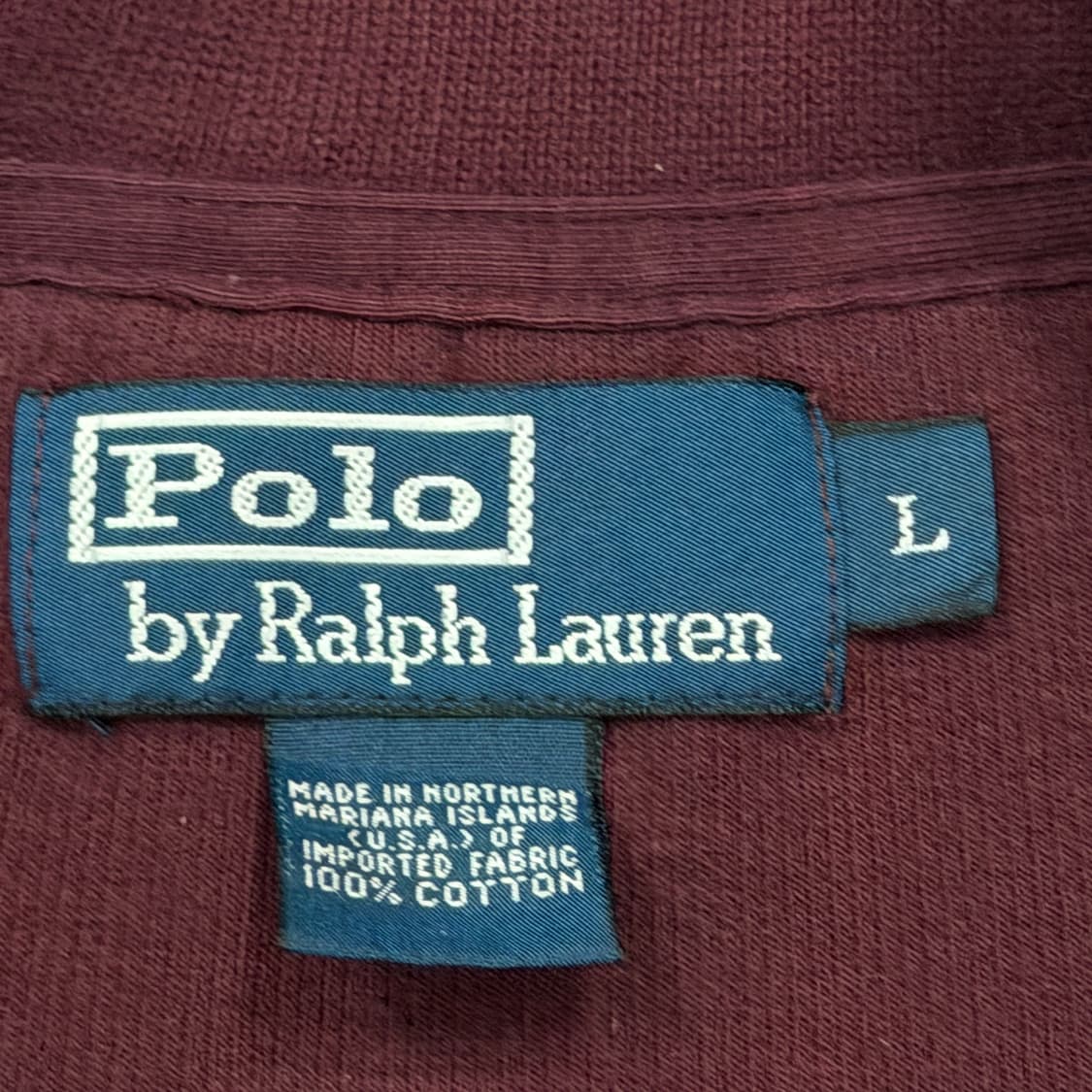 폴로 랄프로렌 하프 반집업 스웻셔츠 긴팔 버건디 마룬 레드 L 상품이미지4