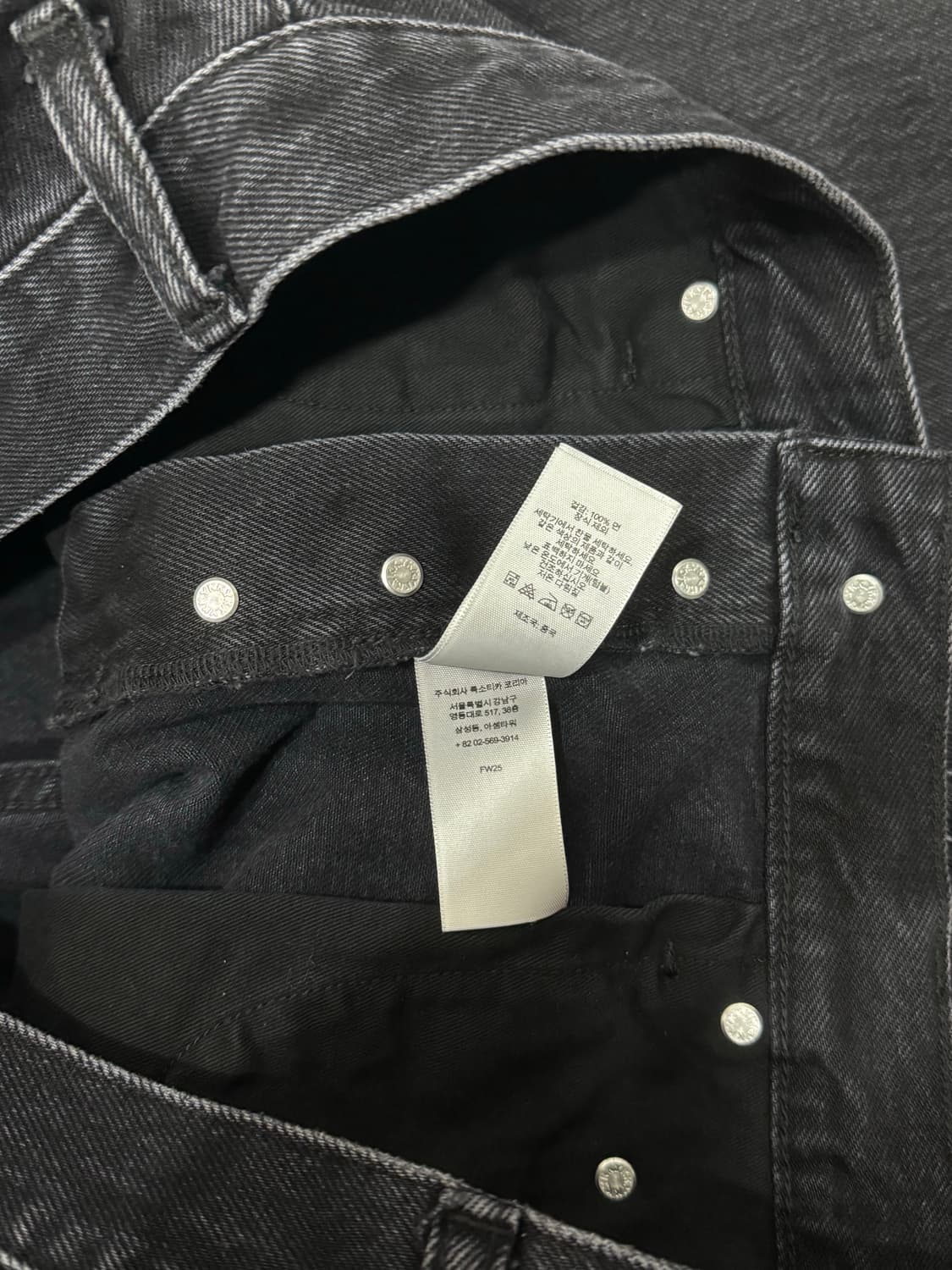  25 FW) 슈프림 블랙워시드 레귤러 데님 32  상품이미지7