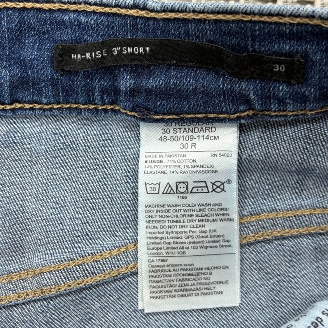 바나나리퍼블릭 사이드라인 데님 숏팬츠 v3025 상품이미지7