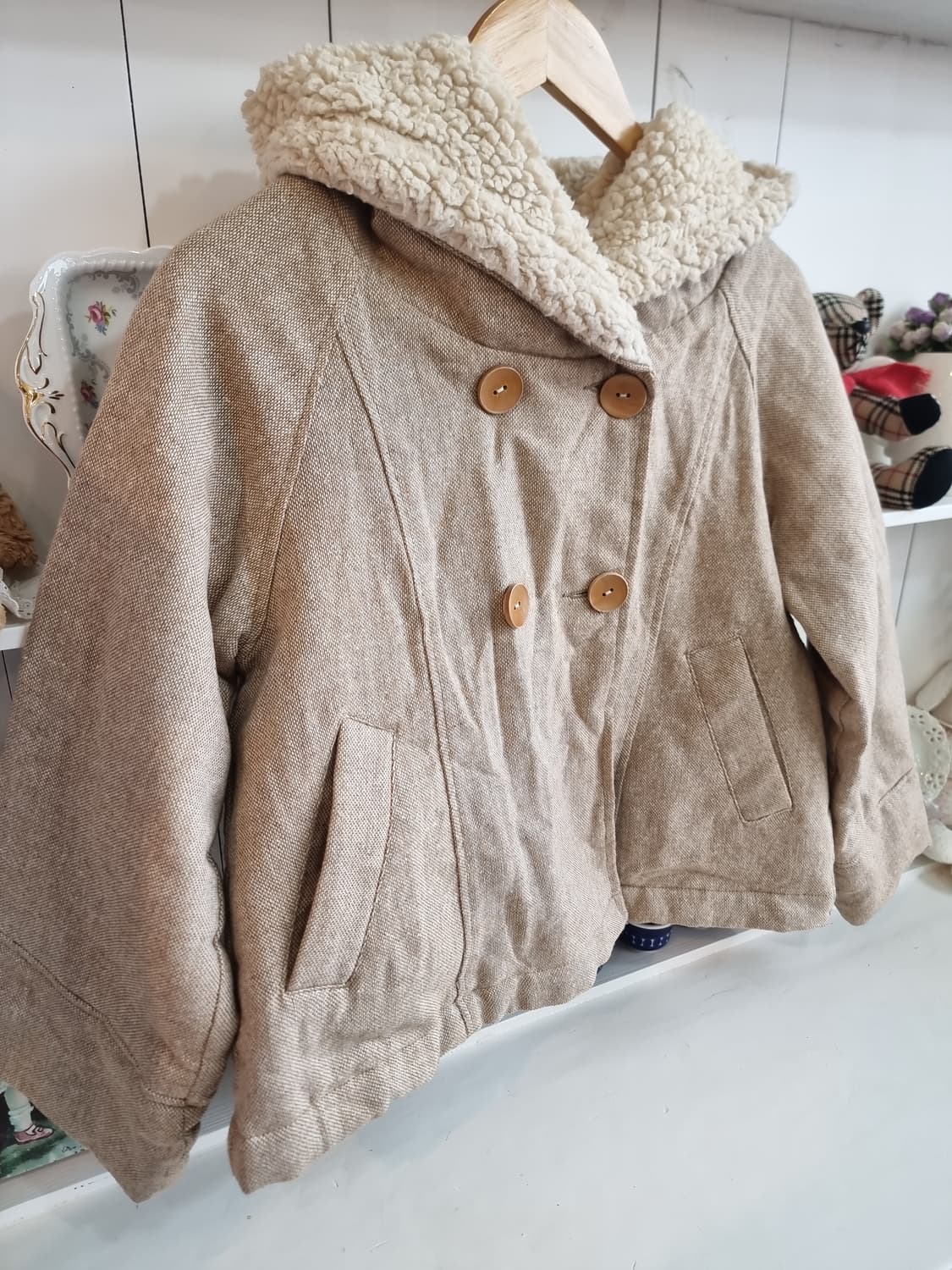 뽀글 카라 후드점퍼 상품이미지5