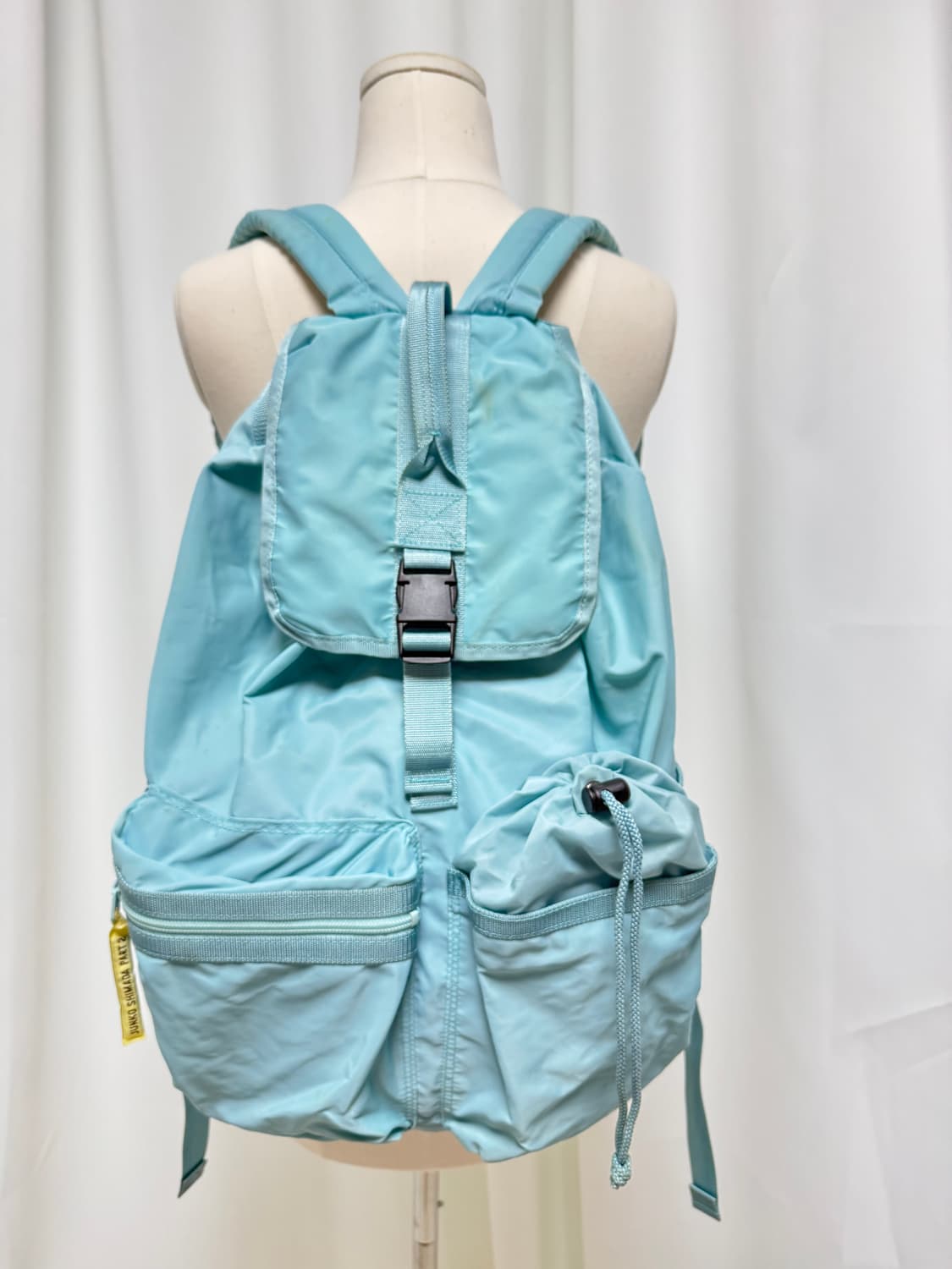 준코시마다 빈티지 스카이블루 나일론 백팩 상품이미지5