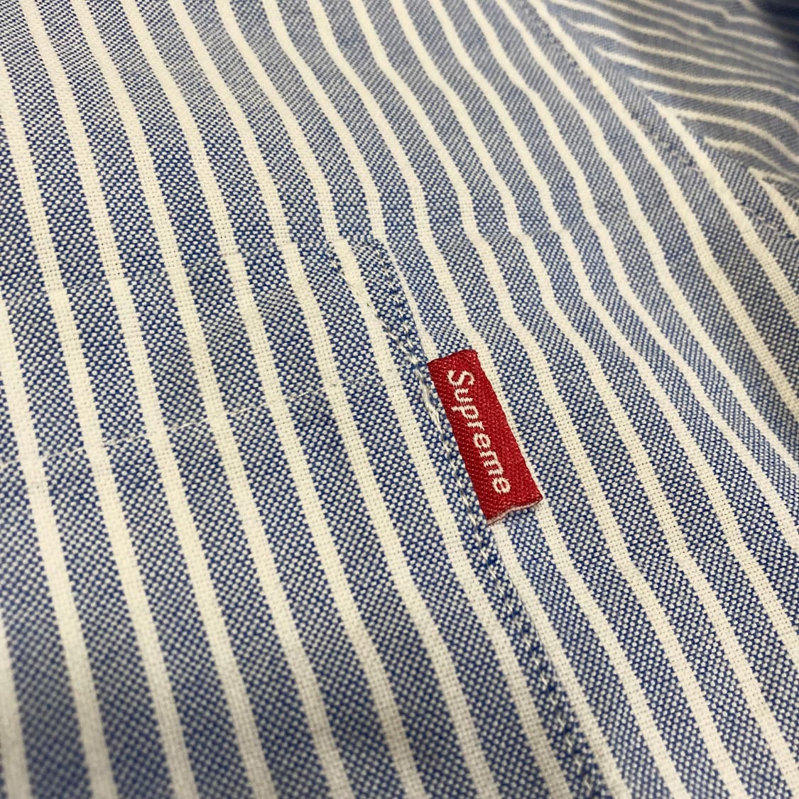 (XL) 00s 슈프림 스트라이프 옥스포드 셔츠 상품이미지3