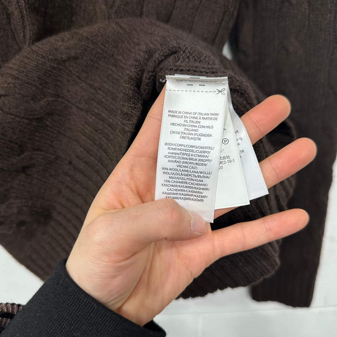 폴로 랄포로렌 꽈배기 니트 상품이미지4