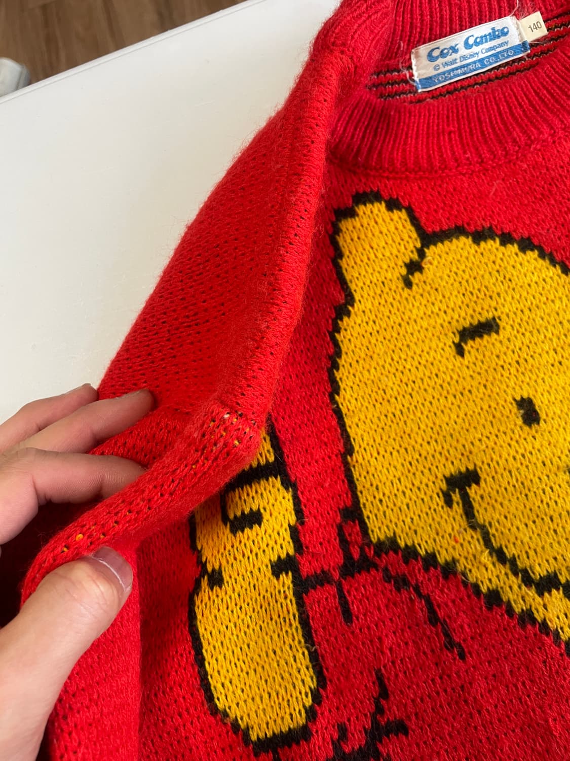 8~90s 빈티지 피글렛 x 곰돌이 푸 니트  상품이미지8