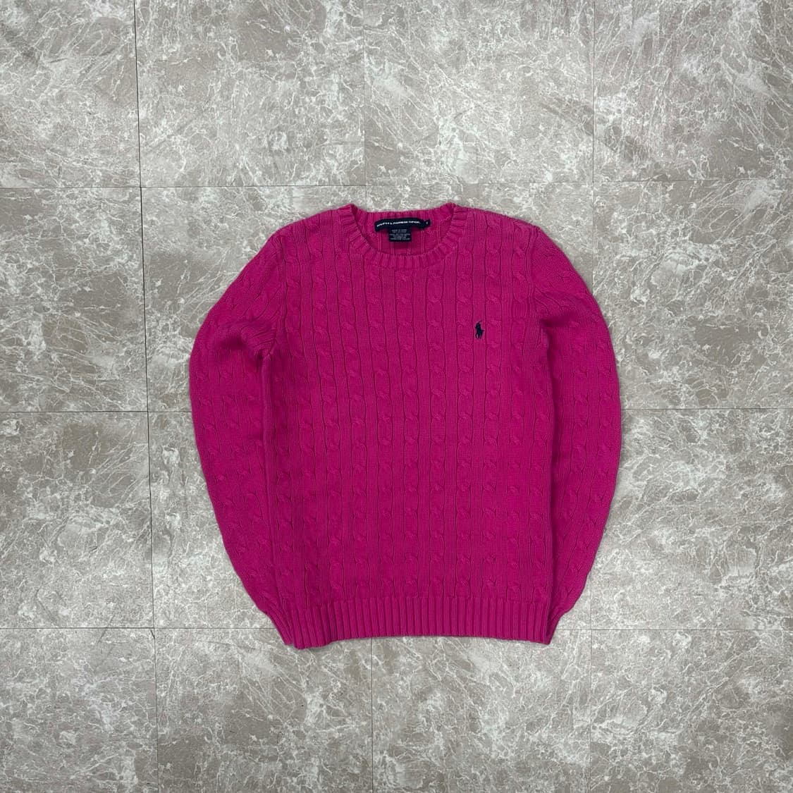 폴로 랄프로렌 케이블 걸즈 크루넥 니트(M) 상품이미지3