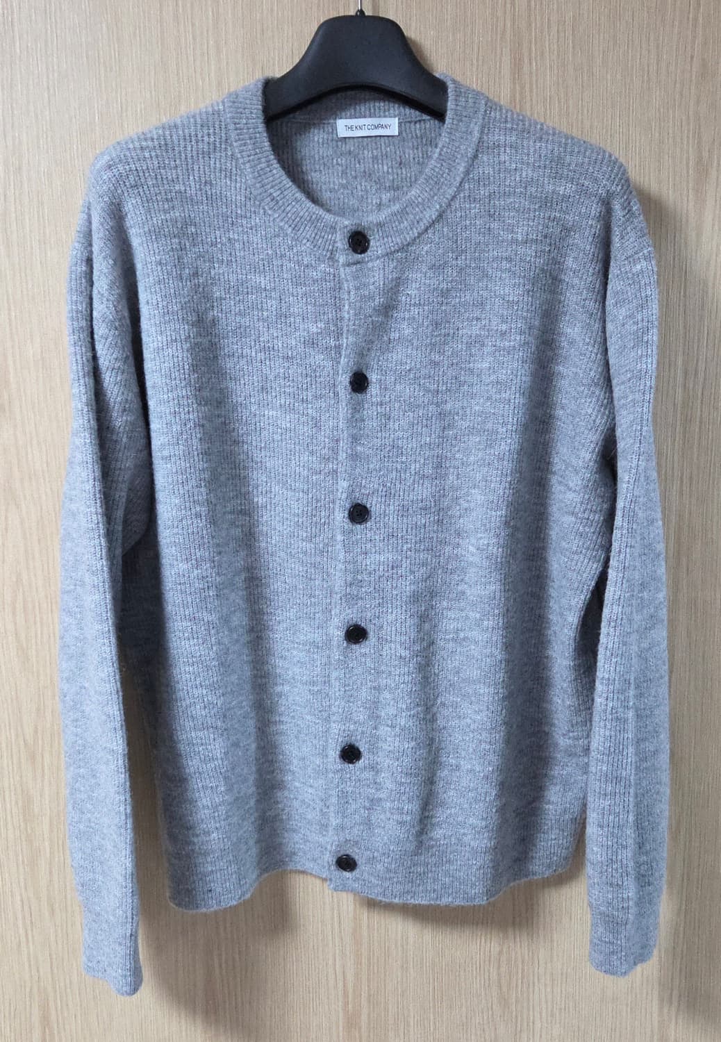 (착샷) 더니트컴퍼니 알파카 블렌드 라운드 니트 가디건 상품이미지1