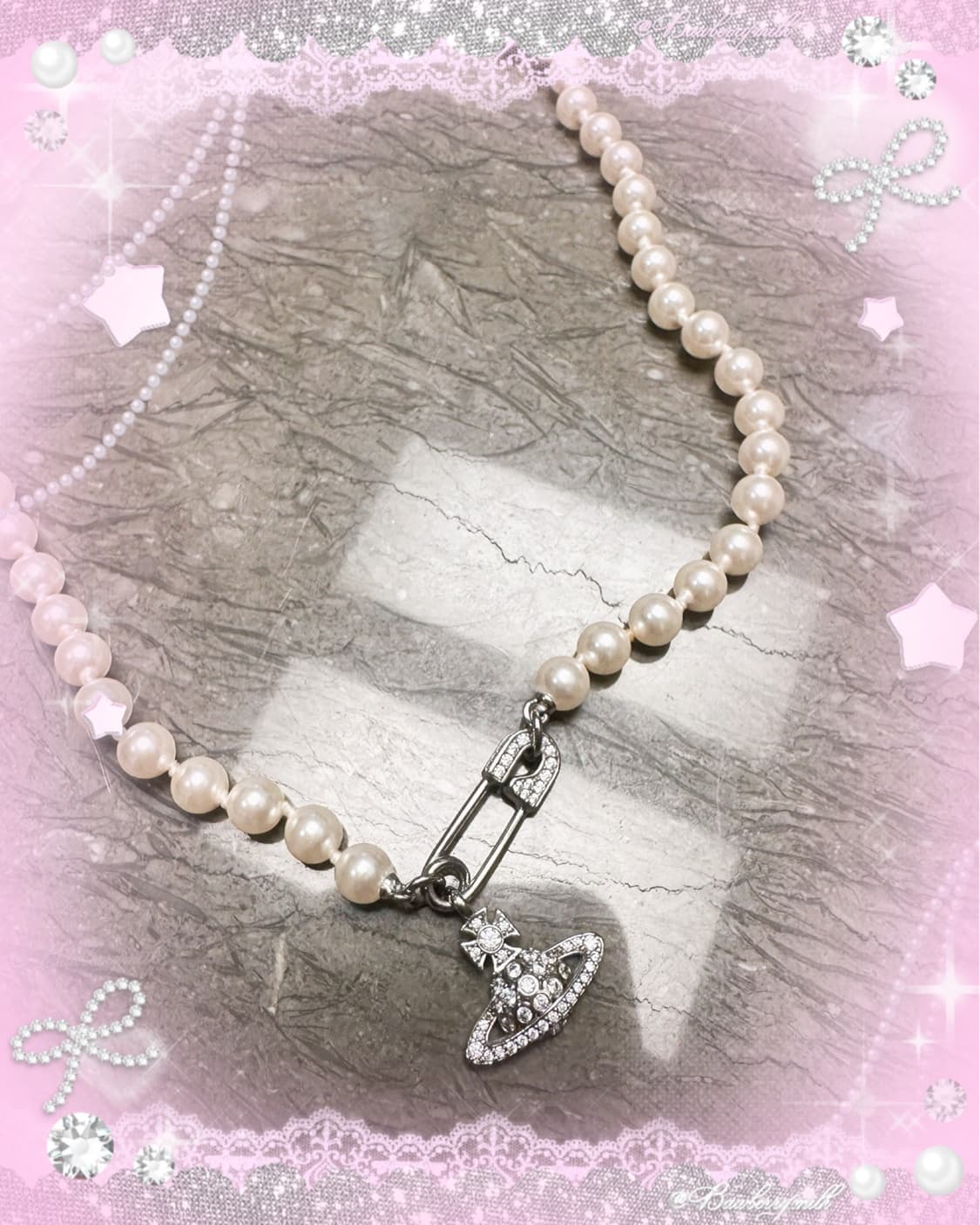 비비안웨스트우드 루크리스 진주 목걸이 상품이미지1