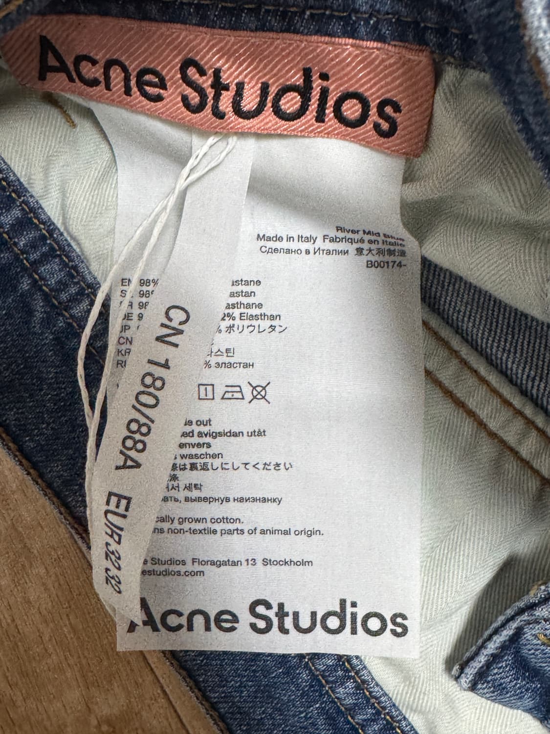 아크네 스튜디오 리버 미드 블루 32사이즈 상품이미지4