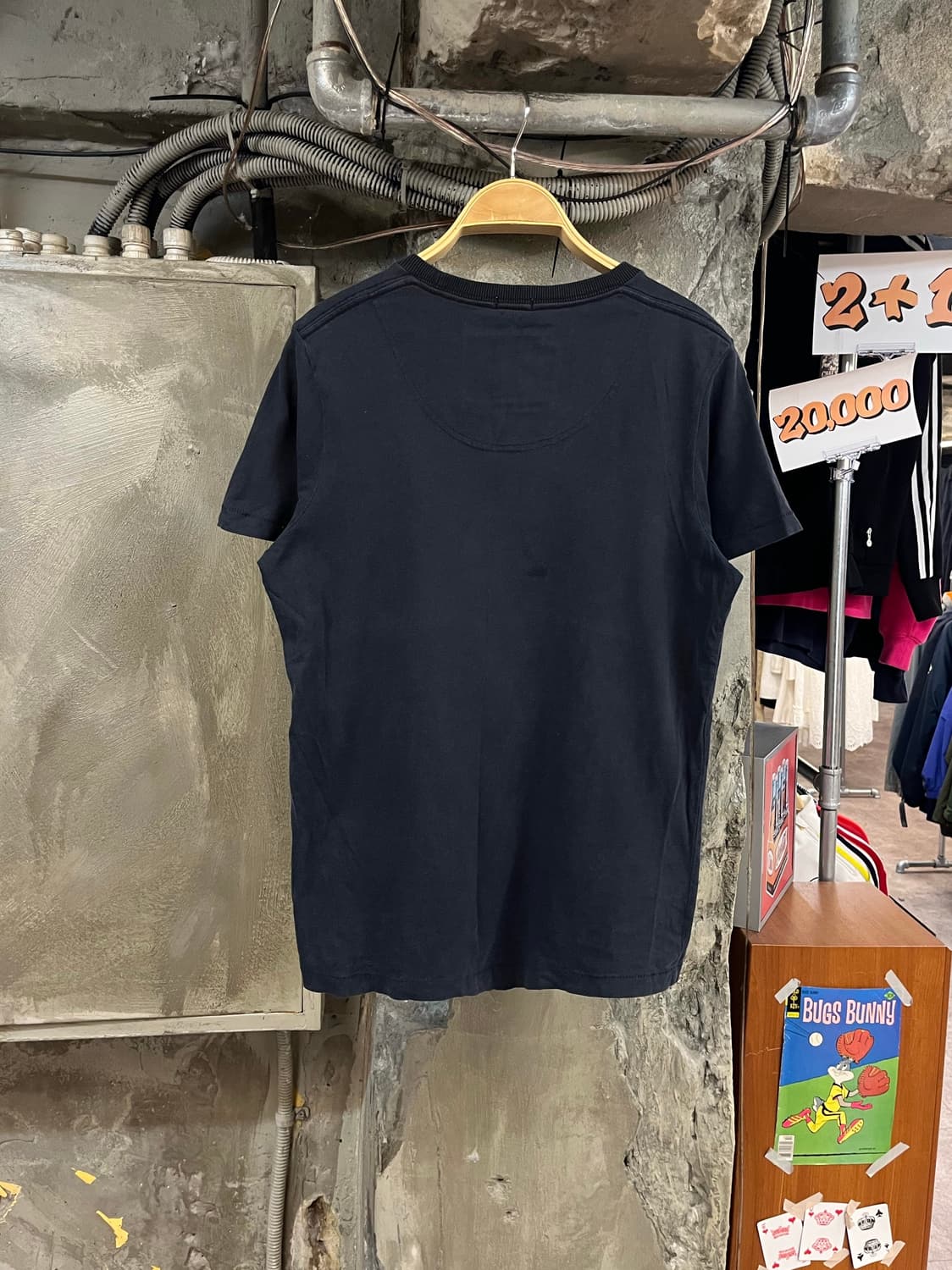 아베크롬비 패치 반팔티 네이비 M #csz3789 상품이미지2