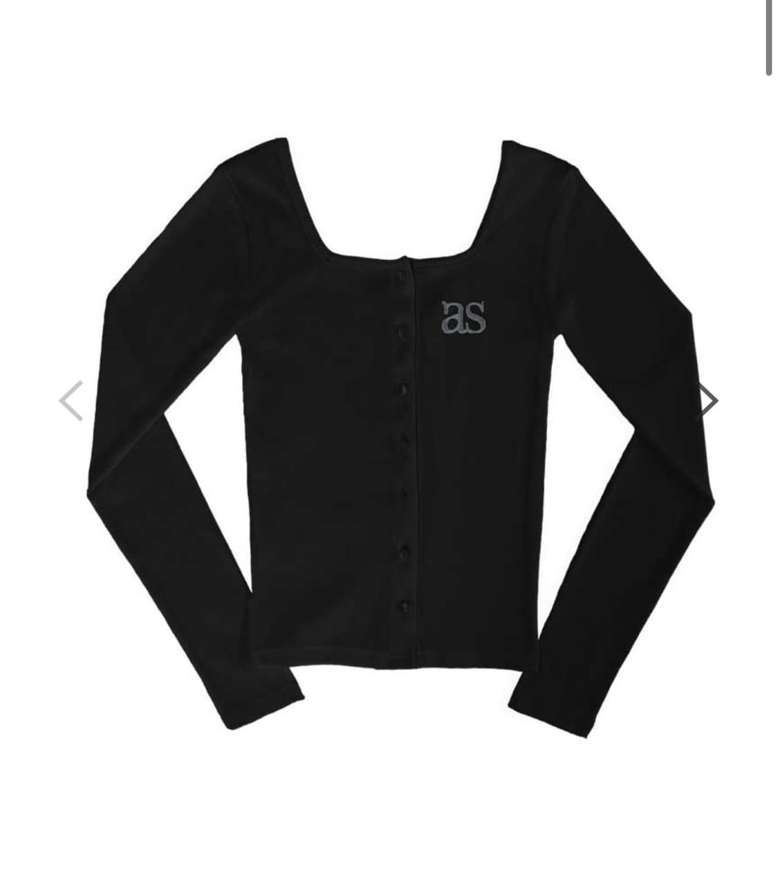 애즈온 시실리 가디건 블랙 상품이미지1