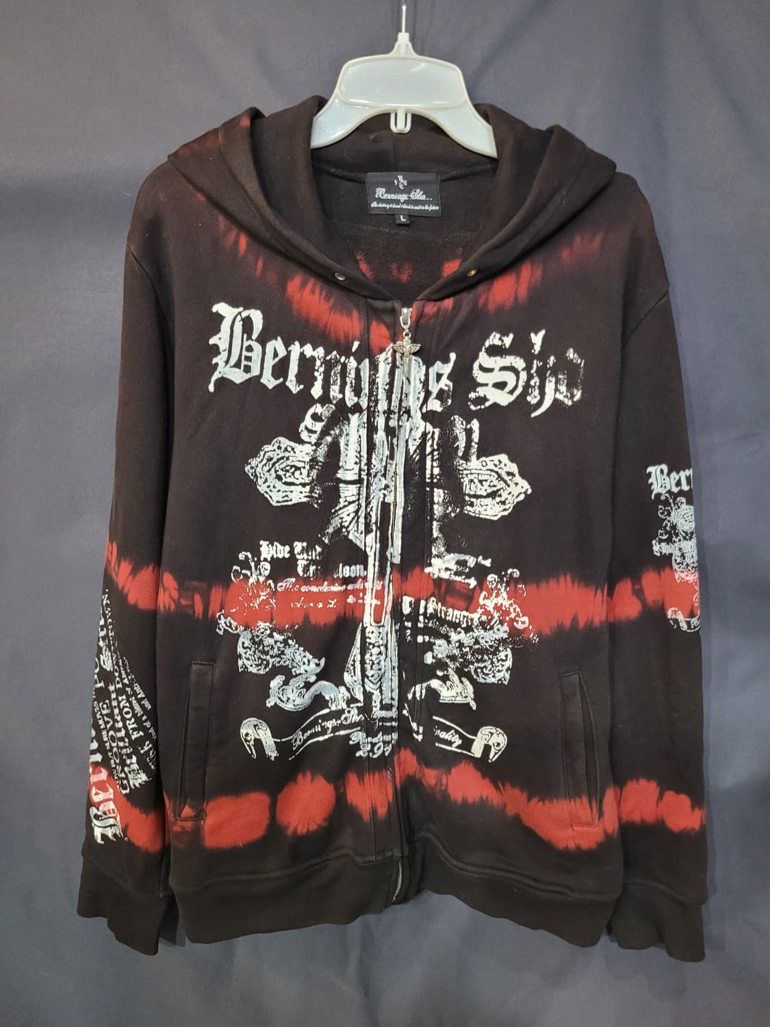 Berning Sho 버닝쇼 빈티지 펑크 후드집업 자켓  상품이미지1
