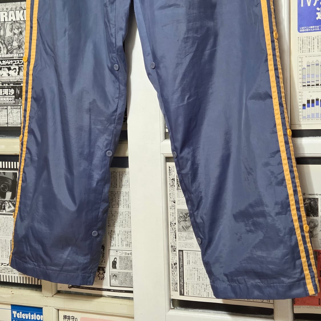 00s 아디다스 라이트블루 삼선 트레이닝 트랙팬츠 상품이미지5