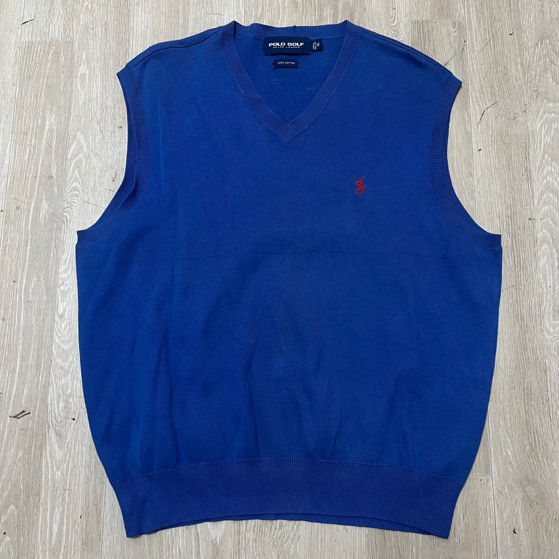 폴로 랄프로렌 골프 코튼 브이넥 니트 조끼 M/95 상품이미지1