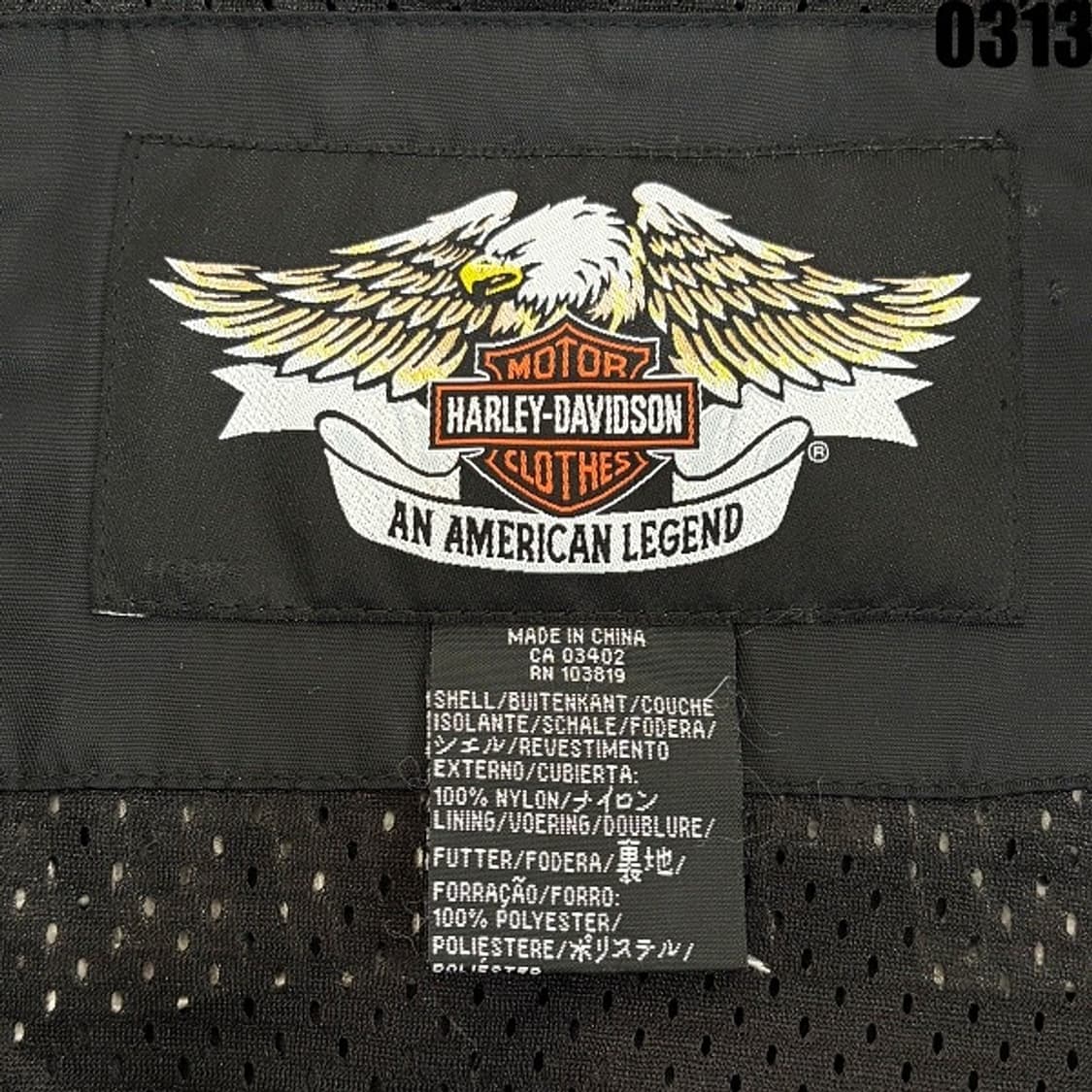할리데이비슨 나일론 라이딩 자켓 XL 0312  상품이미지7