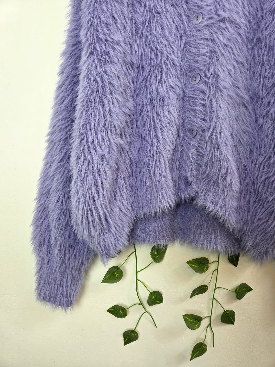 보랏빛 퍼 가디건 상품이미지3