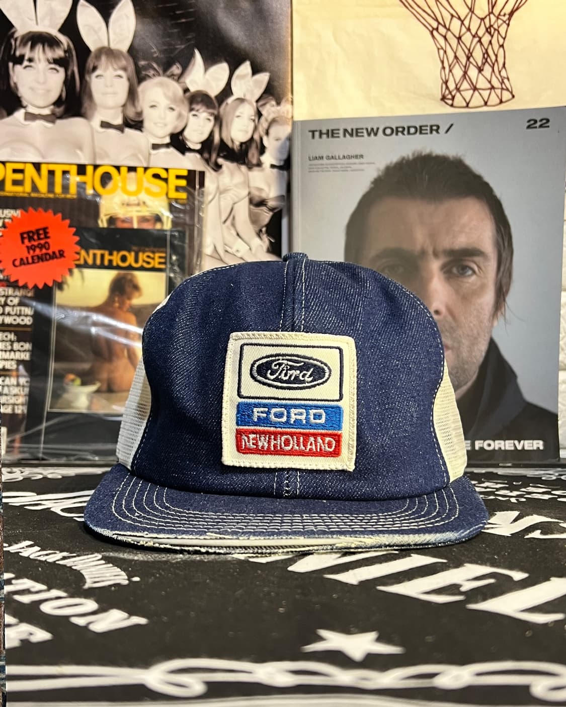 🧢80's~ 90's Denim Ford Trucker Hat 상품이미지1