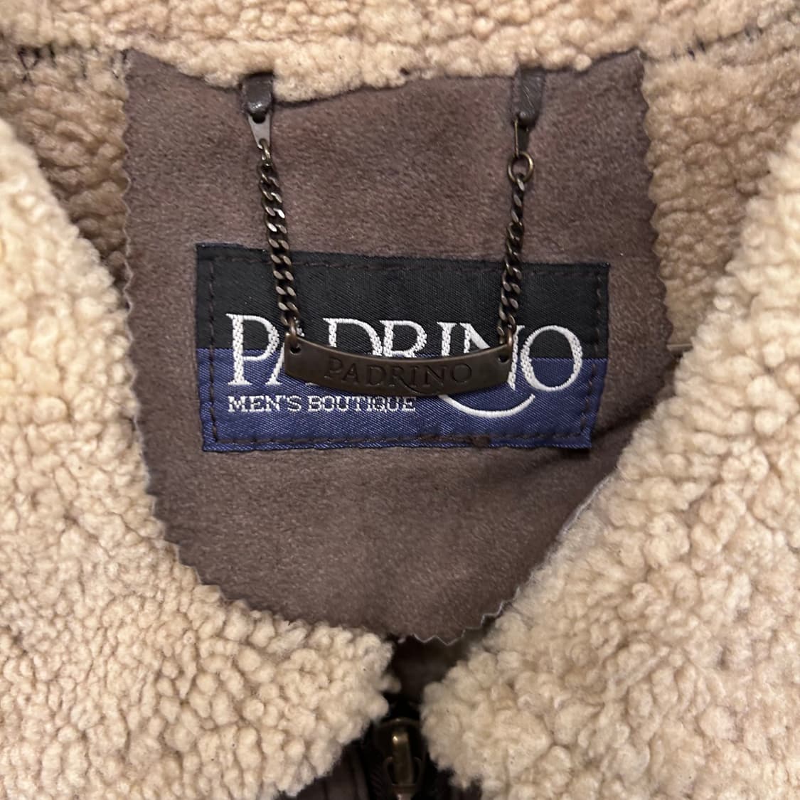 PADARINO 빈티지 스웨이드 양털 무스탕 상품이미지3