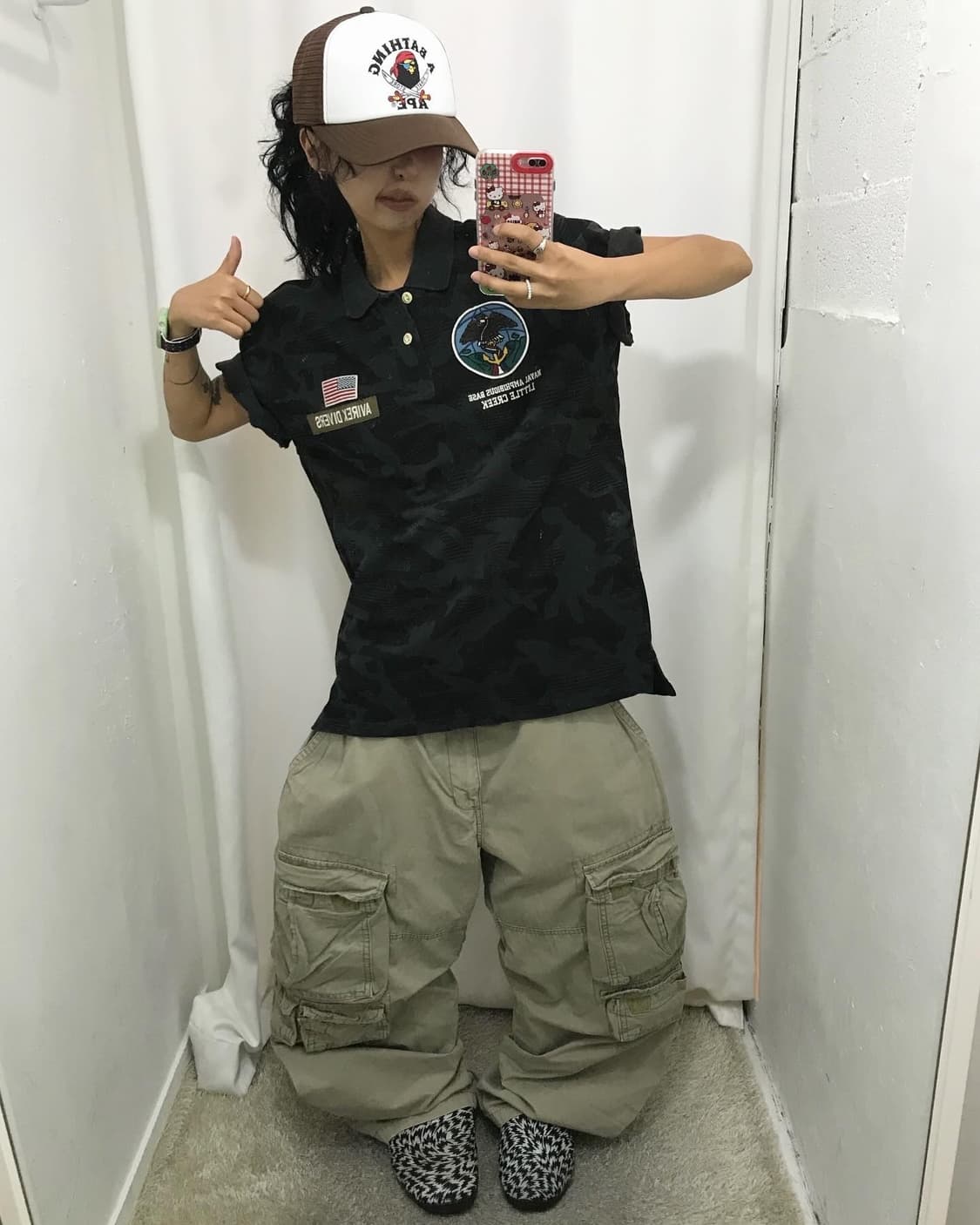Avirex Embroidery Camo PK T-shirt 상품이미지5