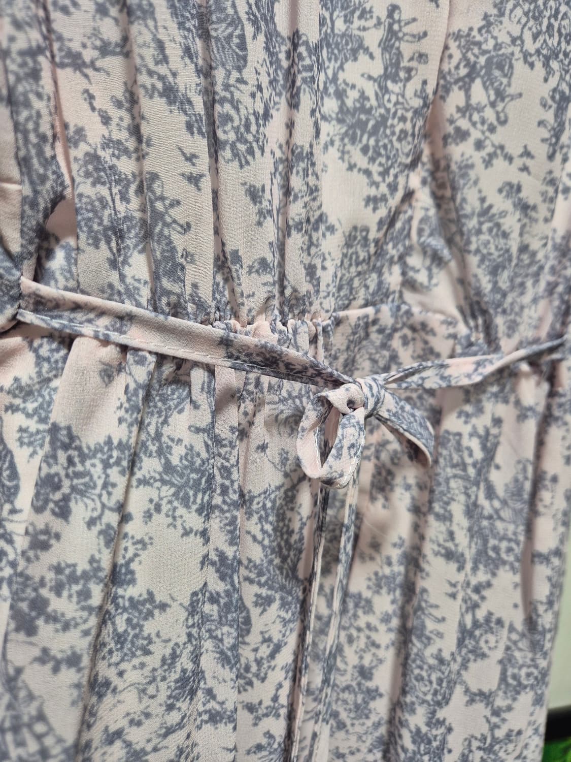 (세일)(새상품)핑크 플라워 패턴 롱 원피스 상품이미지8