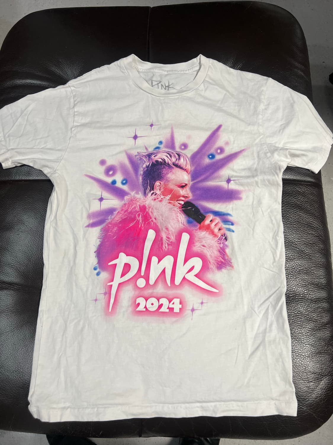 PINK 핑크 2024 투어 티셔츠 화이트 상품이미지1