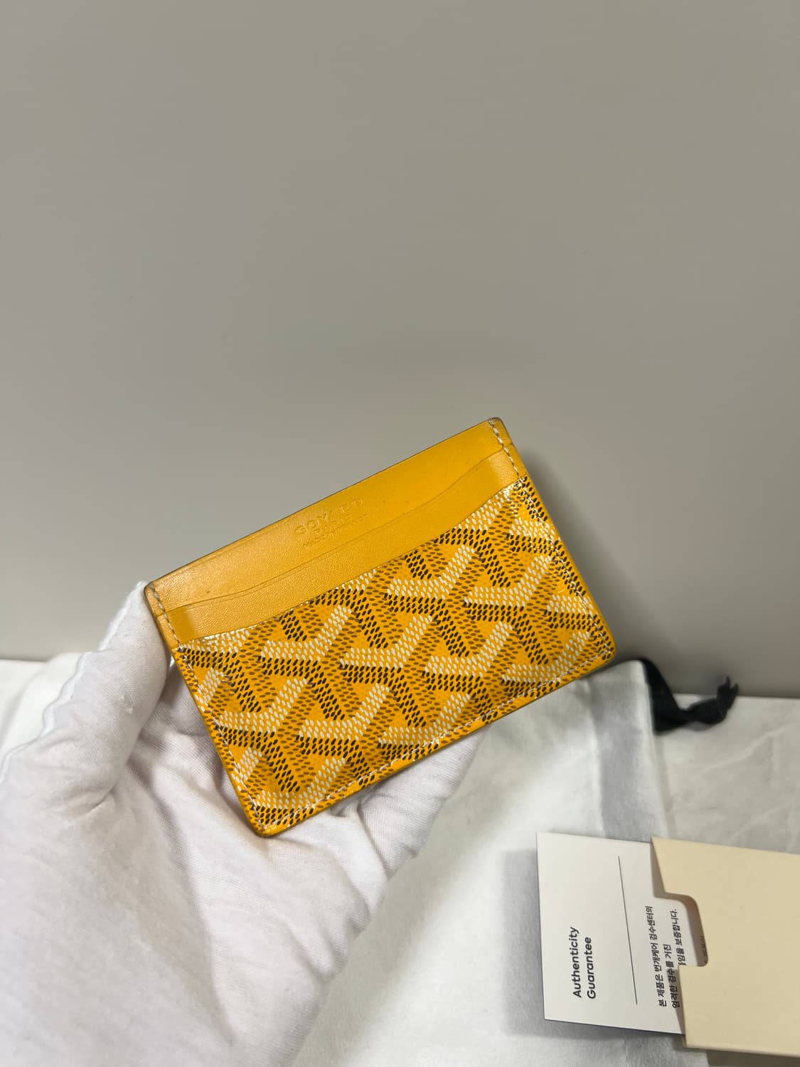 고야드 생쉴피스 카드지갑 옐로우 상품이미지1