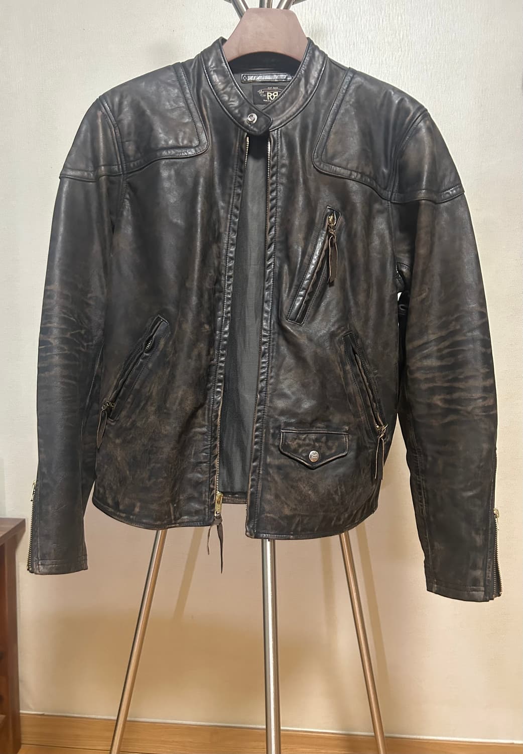 rrl 레더 모토 자켓 m 상품이미지1
