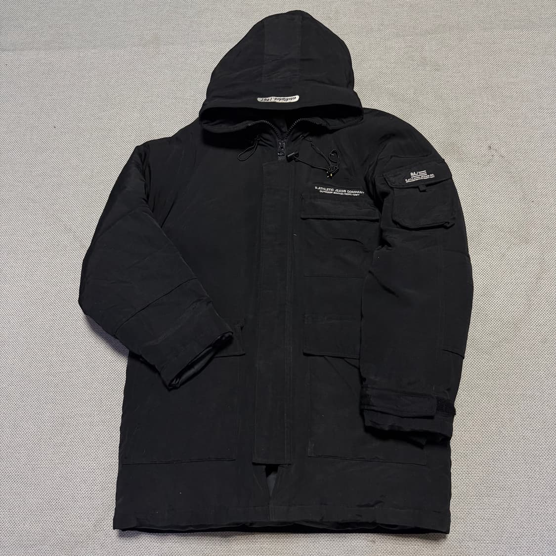 빈티지 R.ATHLETIC 후드 패딩 자켓 상품이미지1