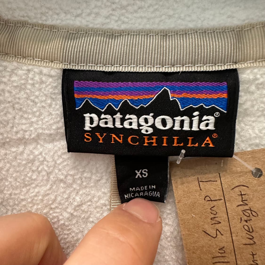 파타고니아 신칠라 스냅티 ’아이보리/베이지‘ 상품이미지6