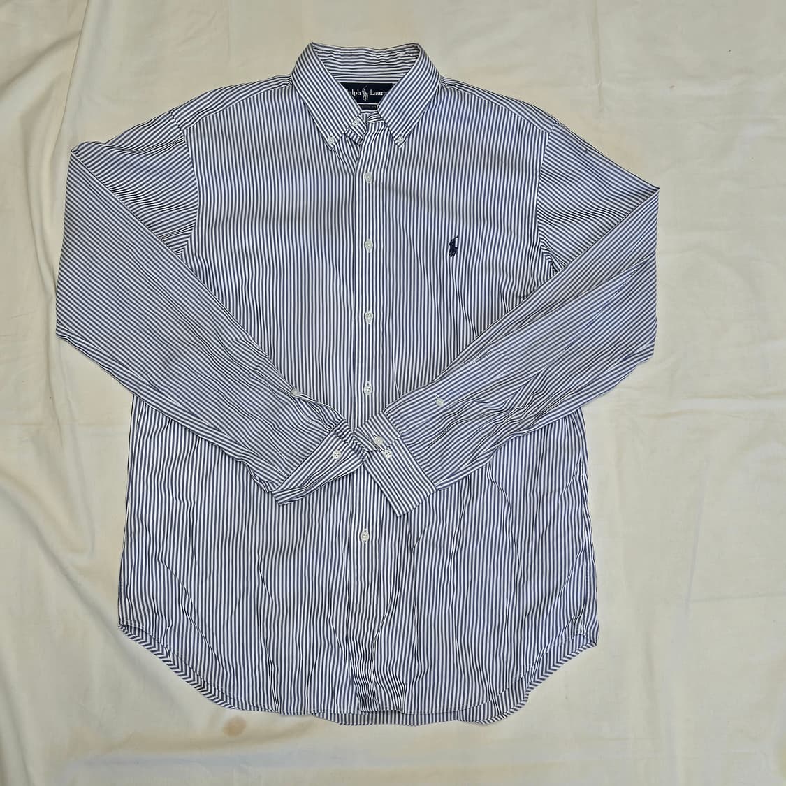 폴로 랄프 로렌 블루 스트라이프 셔츠 상품이미지1