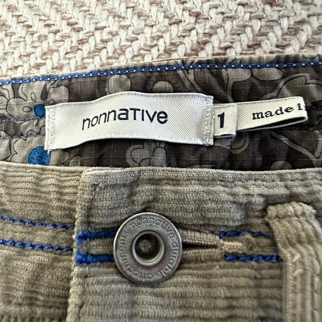 NONNATIVE japan made corduroy pants 상품이미지3