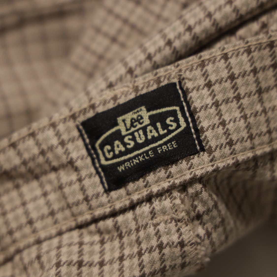 80s LEE 캐주얼 체크패턴 코튼 팬츠 상품이미지6