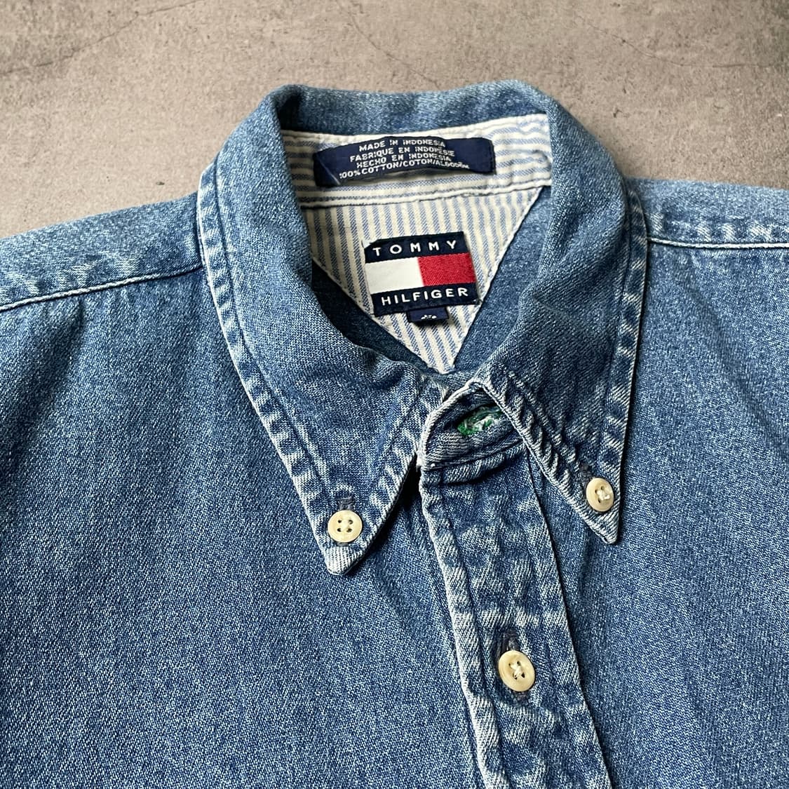 TOMMY HILFIGER 토미힐피거 빈티지 데님 코튼셔츠 A00364 상품이미지2
