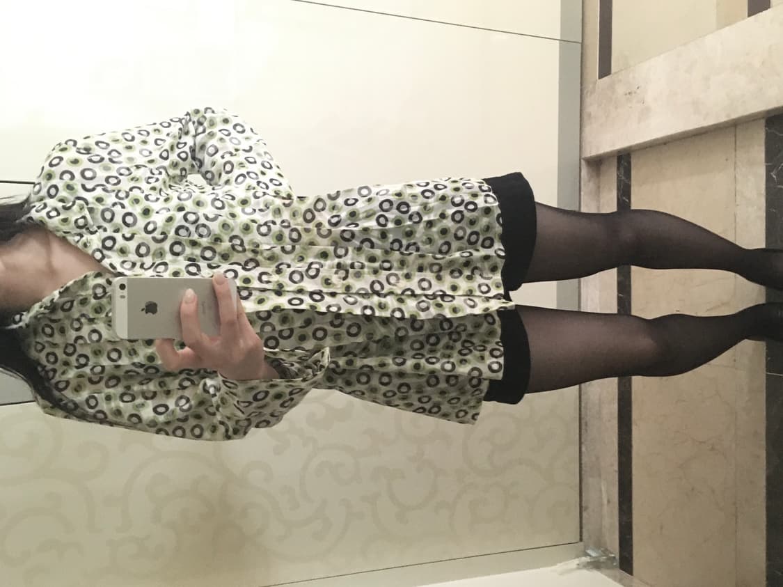 Vintage Lime Dot Blouse 상품이미지5