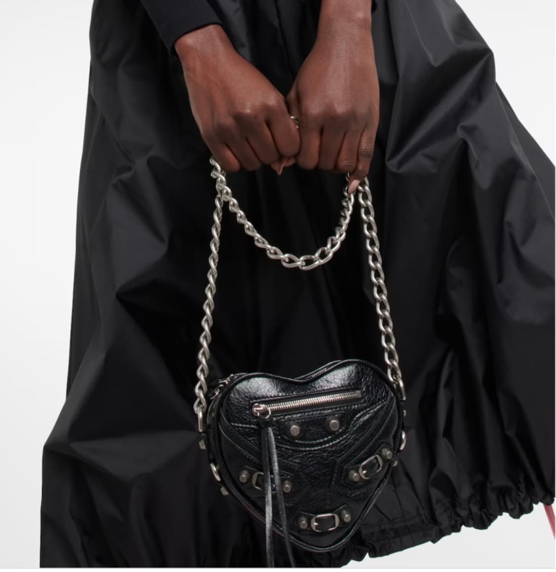 발렌시아가 르카골 하트백 블랙 상품이미지6