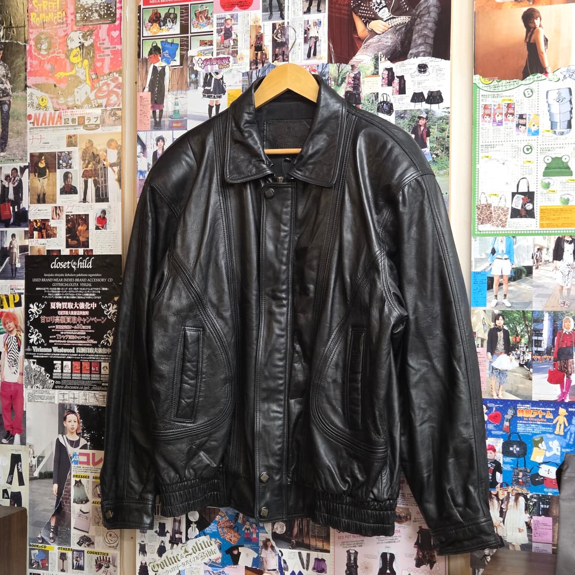 빈티지 리얼레더 양가죽 봄버 자켓 상품이미지1